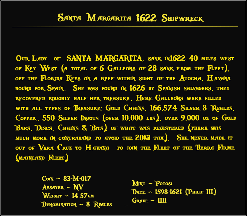 Bolivia 8 Reales No Date "Santa Margarita 1622 Shipwreck" Grade 4 3