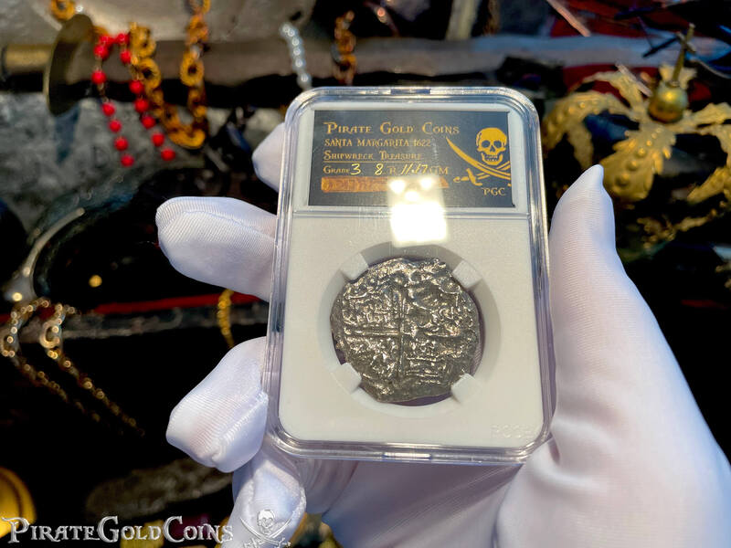 *Single Digit COA* Bolivia 8 Reales "Santa Margarita 1622 Shipwreck" Grade 3