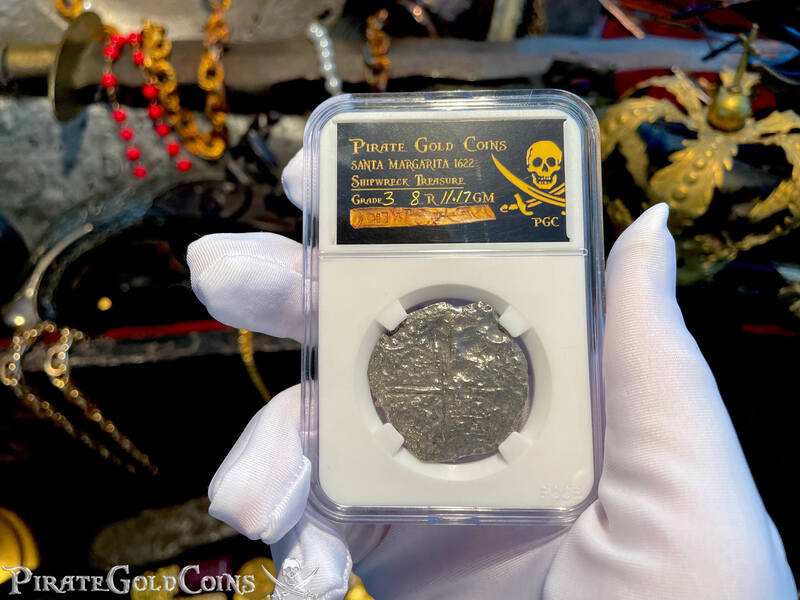 *Single Digit COA* Bolivia 8 Reales "Santa Margarita 1622 Shipwreck" Grade 3 4