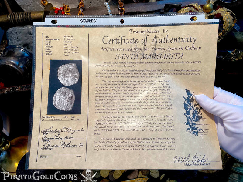 Bolivia 8 Reales ND "From the Santa Margarita 1622 Shipwreck" Grade 4 14