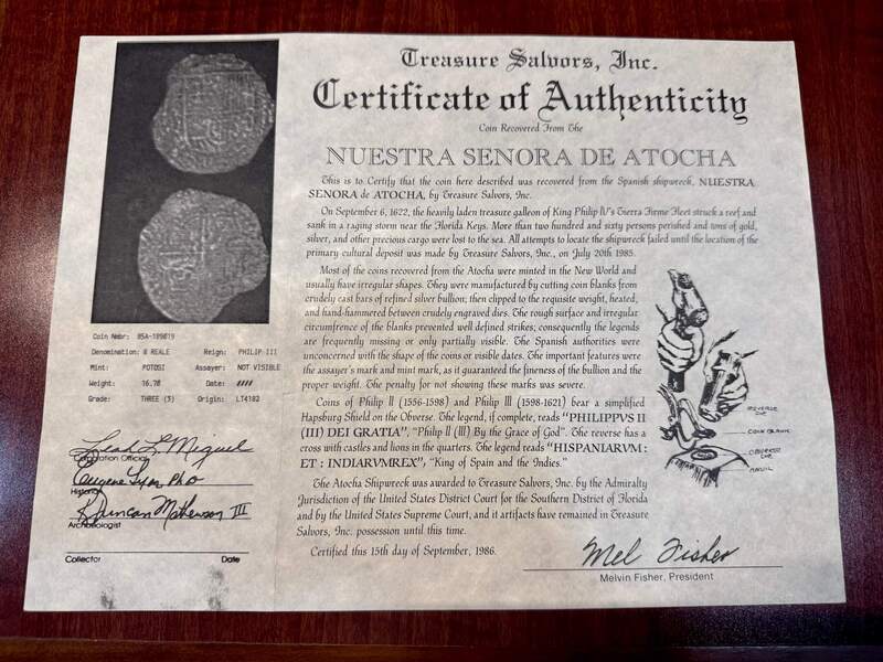 Bolivia 8 Reales ND "1715 Fleet Shipwreck" PCGS 62 12