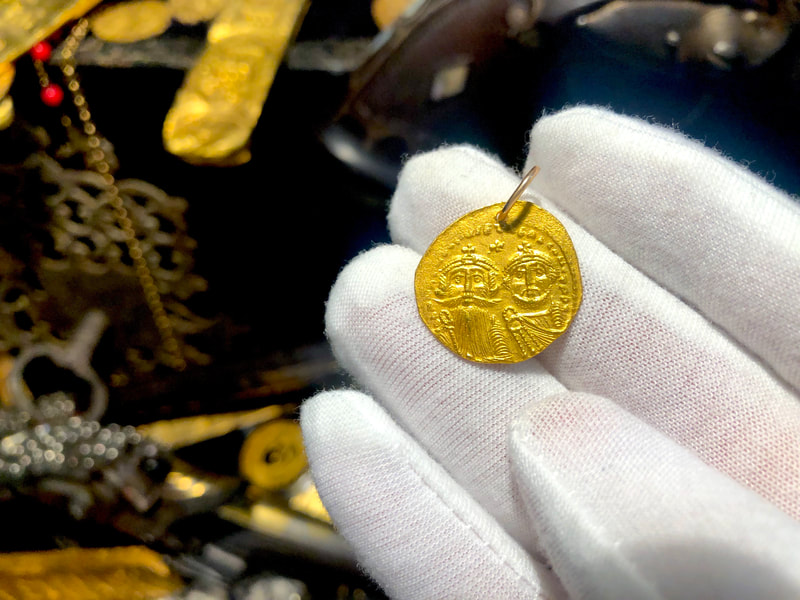 Byzantine Empire 613-645AD Heraclius Constantine/ Constantinople Pendant 2