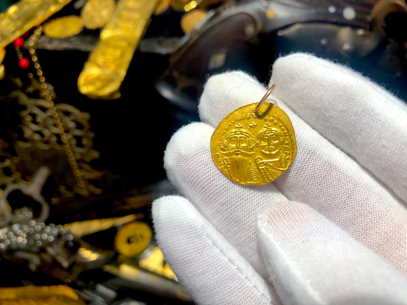 Byzantine Empire 613-645AD Heraclius Constantine/ Constantinople Pendant 3