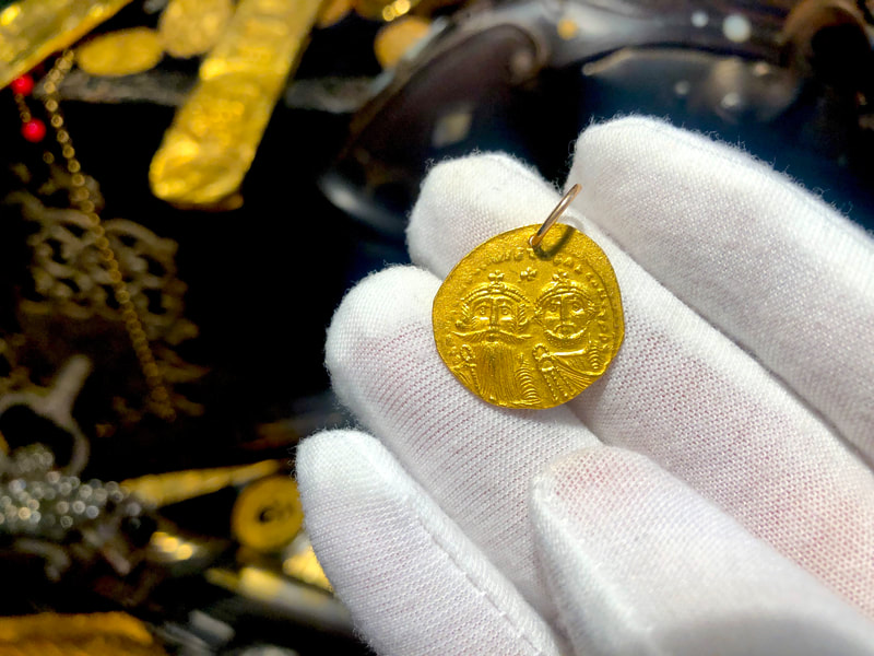 Byzantine Empire 613-645AD Heraclius Constantine/ Constantinople Pendant 4