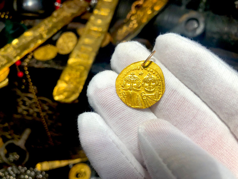 Byzantine Empire 613-645AD Heraclius Constantine/ Constantinople Pendant 7