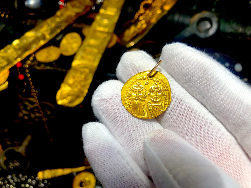 Byzantine Empire 613-645AD Heraclius Constantine/ Constantinople Pendant 8