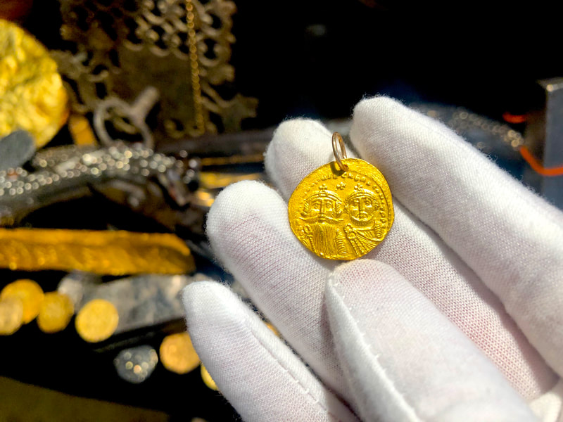 Byzantine Empire 613-645AD Heraclius Constantine/ Constantinople Pendant 10