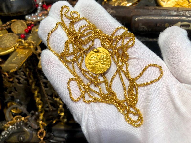 Byzantine Empire 613-645AD Heraclius Constantine/ Constantinople Pendant 14