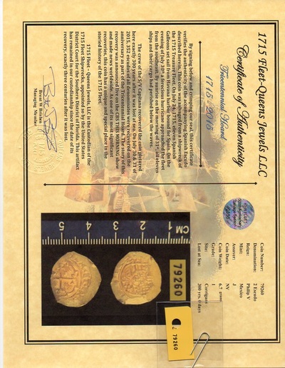 Mexico 2 Escudos 1711-13  "1715 Plate Fleet Shipwreck" ~ NGC 63 ~  300th Anniversary Find!! Queen's Dowery! Loreign Cross 9