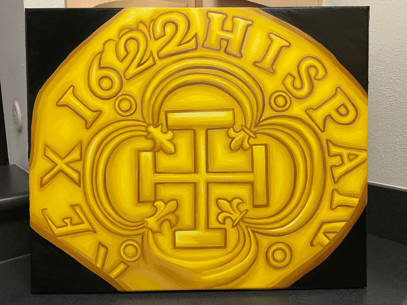 Treasure Paintings by JR Bissell: A Pirate Rendition of First Gold 5