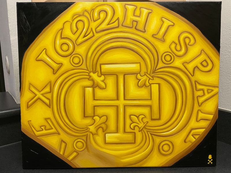 Treasure Paintings by JR Bissell: A Pirate Rendition of First Gold 6