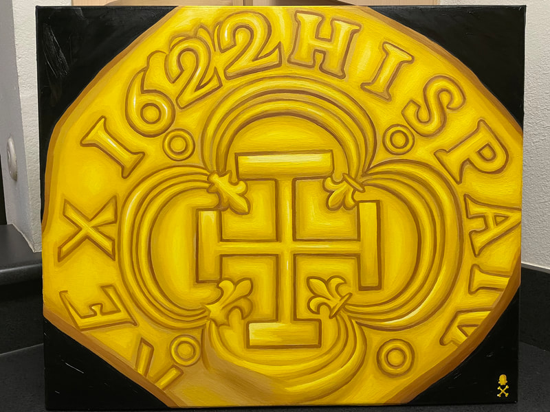 Treasure Paintings by JR Bissell: A Pirate Rendition of First Gold 7