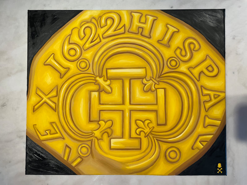 Treasure Paintings by JR Bissell: A Pirate Rendition of First Gold 11