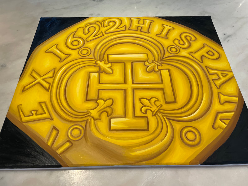 Treasure Paintings by JR Bissell: A Pirate Rendition of First Gold 13