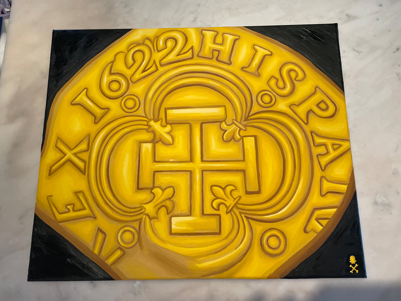 Treasure Paintings by JR Bissell: A Pirate Rendition of First Gold 14