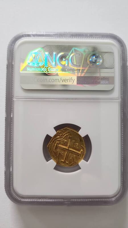 Colombia 2 Escudos 1642-63 "1715 Fleet Shipwreck" NGC 62 8
