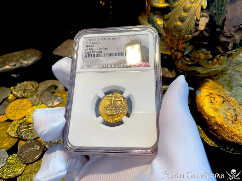 Colombia 2 Escudos 1689 "Dated! 1715 Fleet Shipwreck" NGC 62 3