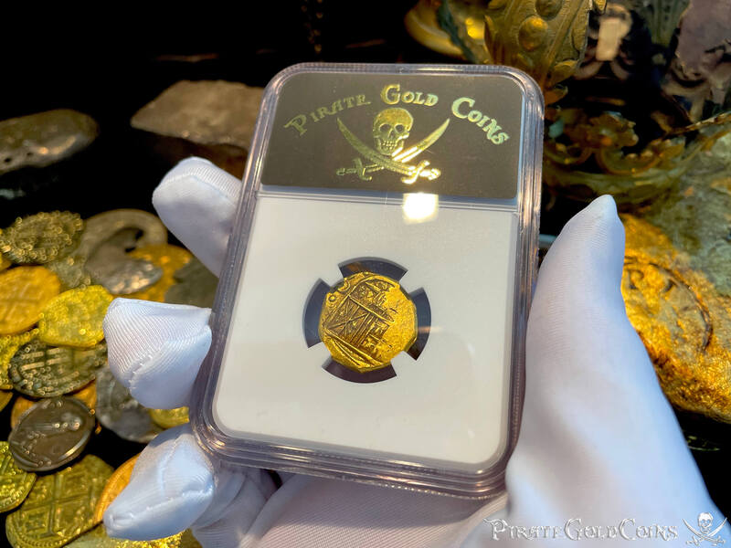 Colombia 2 Escudos 1689 "Dated! 1715 Fleet Shipwreck" NGC 62 5