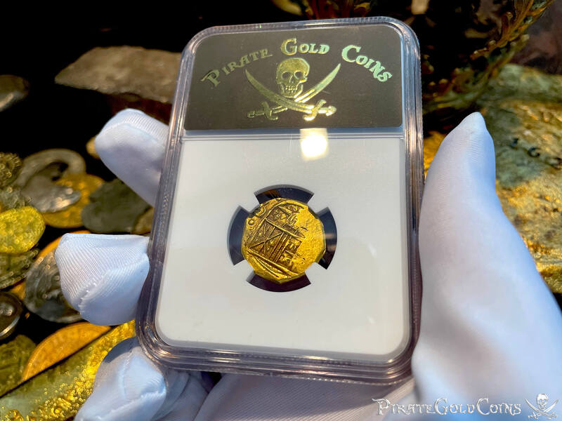 Colombia 2 Escudos 1689 "Dated! 1715 Fleet Shipwreck" NGC 62 7