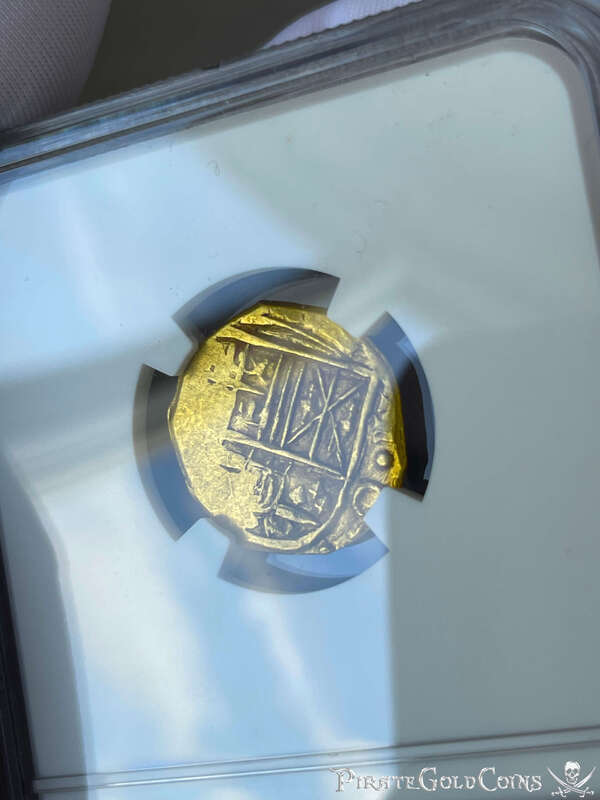 Colombia 2 Escudos 1689 "Dated! 1715 Fleet Shipwreck" NGC 62 14