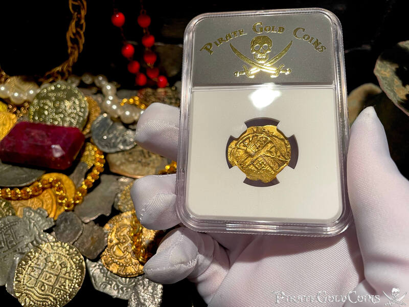 Colombia 2 Escudos 16xx "Dated- 1715 Fleet Shipwreck" NGC AU 8