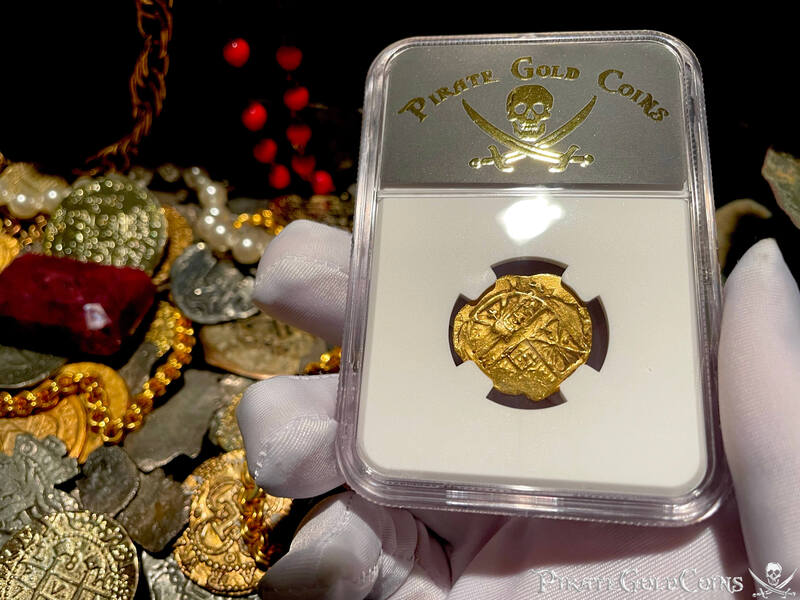 Colombia 2 Escudos 16xx "Dated- 1715 Fleet Shipwreck" NGC AU 9