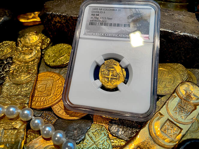 1621-94 | Colombia 2 Escudos | Pirate Gold Coins 30