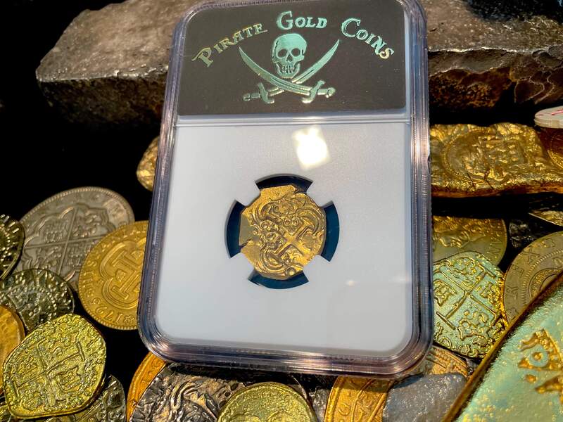 Colombia 2 Escudos 1694-1713 "1715 Fleet Shipwreck" NGC 61 8