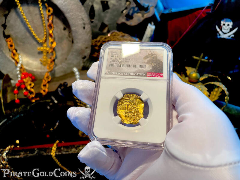 Colombia 2 Escudos 1694-1713 "Cannon Find! From the 1715 Fleet Shipwreck" NGC 62 28