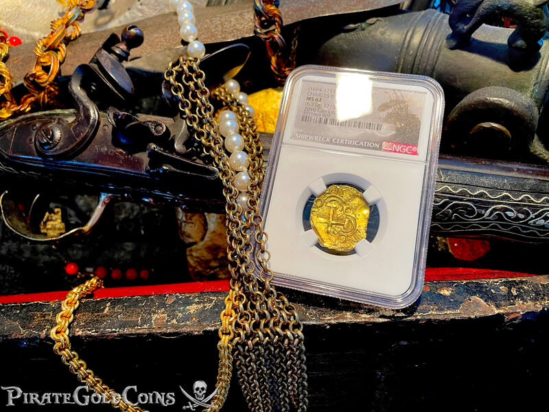 Colombia 2 Escudos 1694-1713 "Cannon Find! From the 1715 Fleet Shipwreck" NGC 62 32