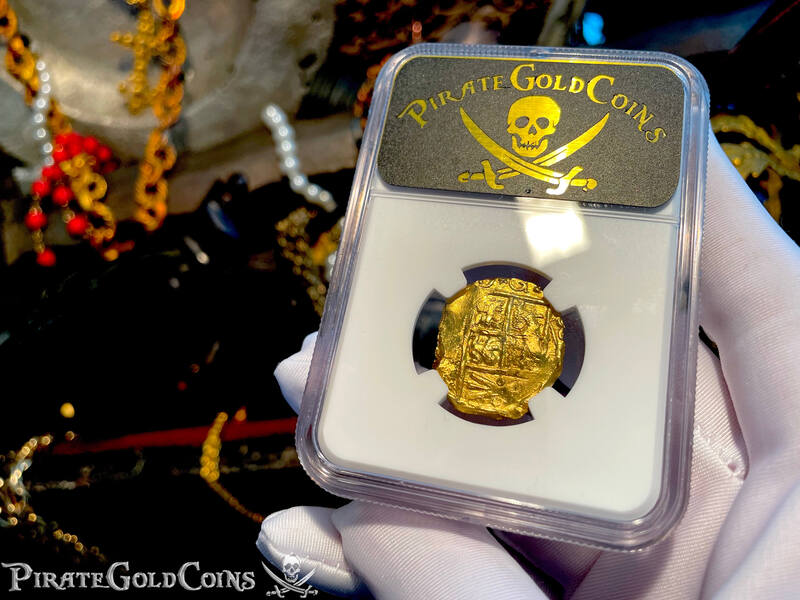 Colombia 2 Escudos 1694-1713 "Cannon Find! From the 1715 Fleet Shipwreck" NGC 62 16