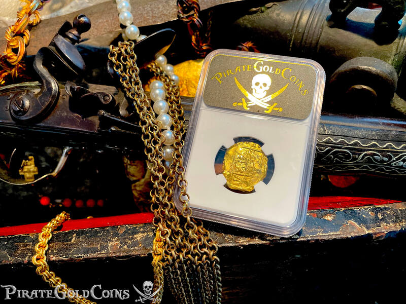 Colombia 2 Escudos 1694-1713 "Cannon Find! From the 1715 Fleet Shipwreck" NGC 62 22