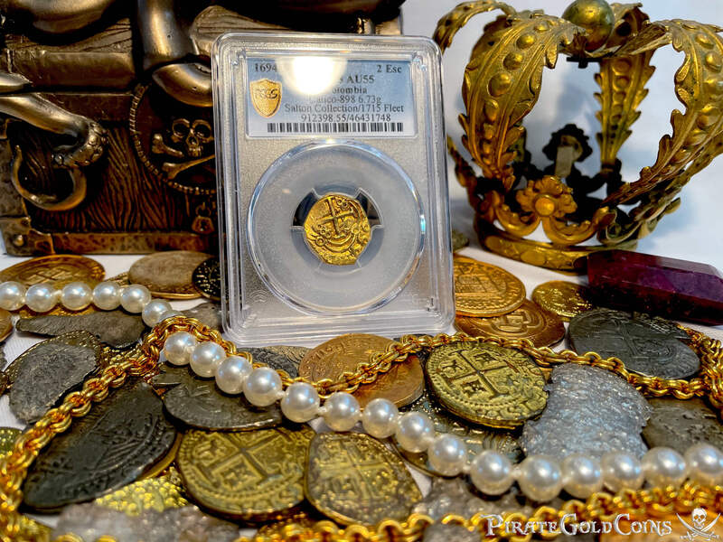Colombia 2 Escudos 1694/3 "Unique & Finest Known" PCGS 55 4