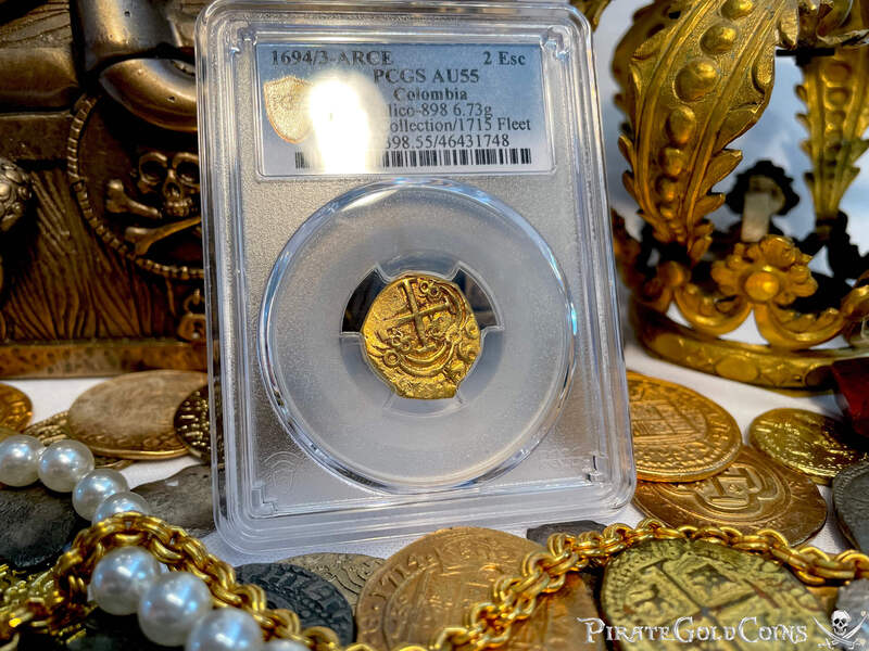 Colombia 2 Escudos 1694/3 "Unique & Finest Known" PCGS 55 5
