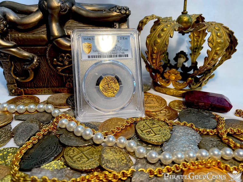Colombia 2 Escudos 1694/3 "Unique & Finest Known" PCGS 55 7