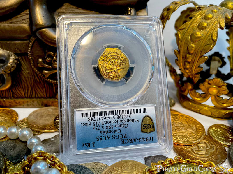 Colombia 2 Escudos 1694/3 "Unique & Finest Known" PCGS 55 10