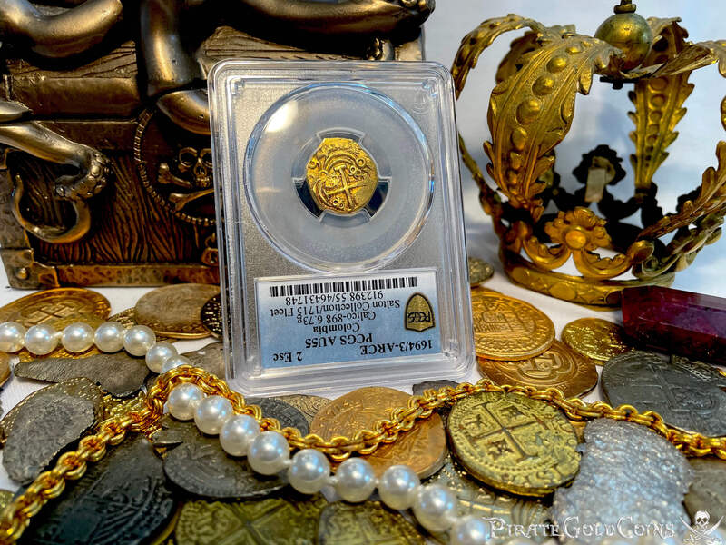 Colombia 2 Escudos 1694/3 "Unique & Finest Known" PCGS 55 11