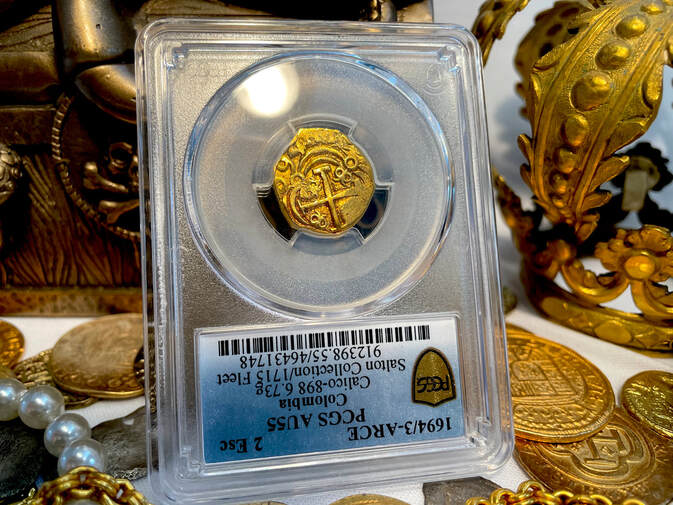 Colombia 2 Escudos 1694/3 "Unique & Finest Known" PCGS 55 13