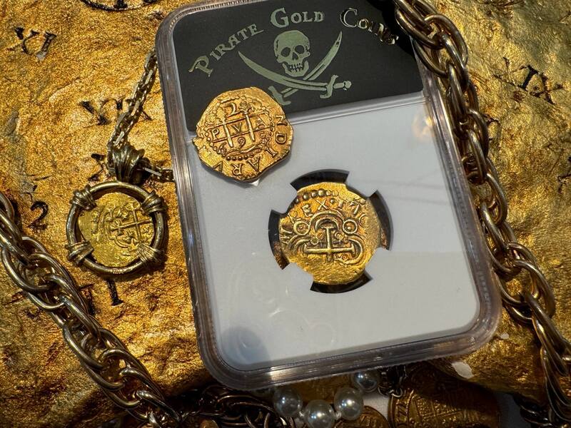 Colombia 2 Escudos 1703 "1715 Fleet Shipwreck" NGC 58 8