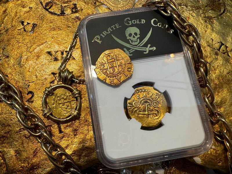 Colombia 2 Escudos 1703 "1715 Fleet Shipwreck" NGC 58 9