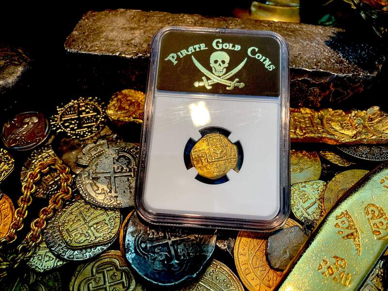 Colombia 2 Escudos 1700-13 "1715 Fleet Shipwreck" NGC 61 6