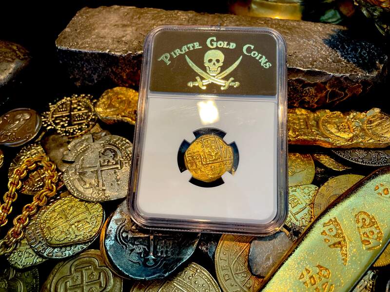 Colombia 2 Escudos 1700-13 "1715 Fleet Shipwreck" NGC 61 7
