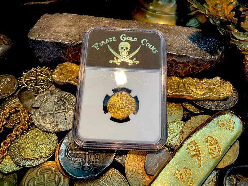 Colombia 2 Escudos 1700-13 "1715 Fleet Shipwreck" NGC 61 8