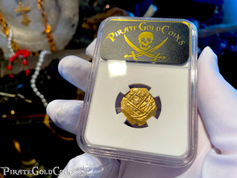 Colombia 2 Escudos 1700-13 "From 1715 Fleet Shipwreck" NGC 63 7