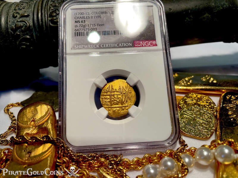 Colombia 2 Escudos 1700-13 "1715 Fleet Shipwreck" NGC 63 4