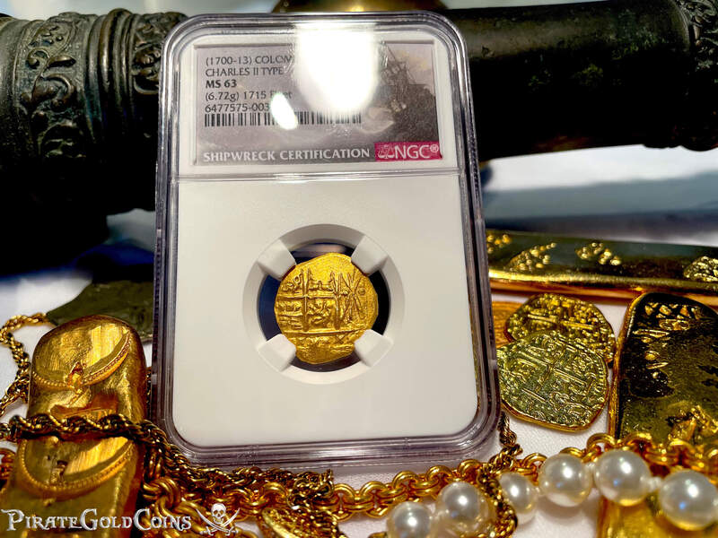 Colombia 2 Escudos 1700-13 "1715 Fleet Shipwreck" NGC 63 6