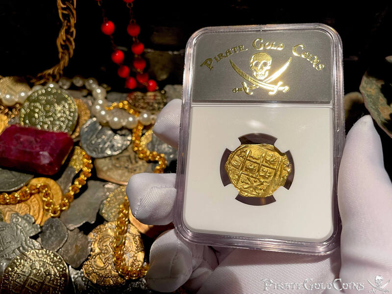 Colombia 2 Escudos 1700-13 "1715 Fleet Shipwreck" NGC UNC 5