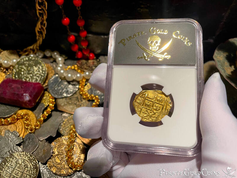 Colombia 2 Escudos 1700-13 "1715 Fleet Shipwreck" NGC UNC 6