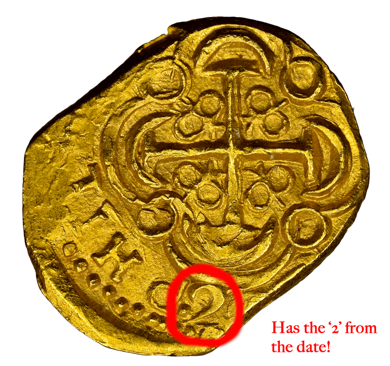 Colombia 2 Escudos 1700-14 "Charles III & Philip V" NGC 64 3