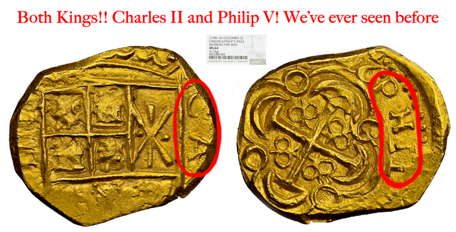 Dated | Colombia 2 Escudos | Pirate Gold Coins 22